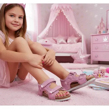 Dívčí sandály Protetika - sandály ORS T 32 RIMINI růžová Gum Veľkosť: 35