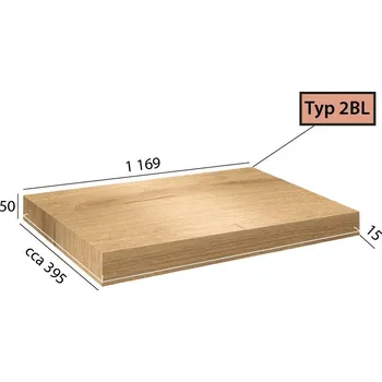 Schodiště Vinylové schody BRASED Ecoline Step 2BL - 9591 Dub královský světlý