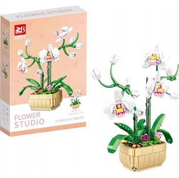 ostatní stavebnice STAVEBNICE SADA 580 DÍLŮ KVĚTINA FALAENOPSIS ORCHIDEJ JAKO DÁREK