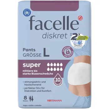 facelle Inkontinenční kalhotky Super 8 ks