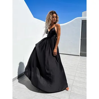 Dámské šaty Černé elegantní šaty MAKANY