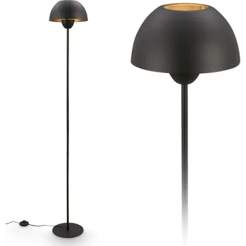 Stojací lampa BRILONER Gryde stojanová lampa – s vypínačem, E27 patice, max. 10W, černá 1591015