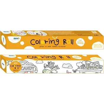 omalovánky Omalovánky v roli, Šťastná hodinka, samolepicí, 31 x 355 cm, STICK N 29005