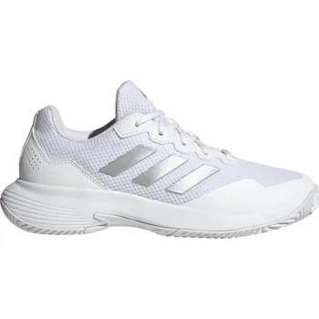 Dámské tenisky Dámská obuv Adidas GameCourt 2 W - cloud white/silver metallic/cloud white Bílý (40 2/3)