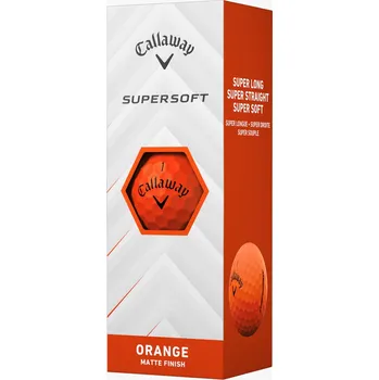 Golfový míček Callaway balls Supersoft 25 - Orange (oranžové) 2-vrstvé 3ks