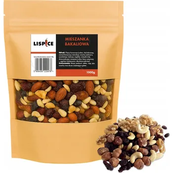 Sušená potravina Směs sušeného ovoce a ořechů ořechů a sušeného ovoce 1000g – ořechy, sušené ovoce, rozinky