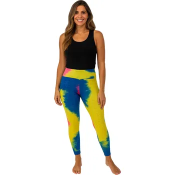 Dámské legíny NOVINKA- Jógové Legíny S Vysokým Pasem A Zdůrazňujícím Efektem, S Texturou Bublin - mix