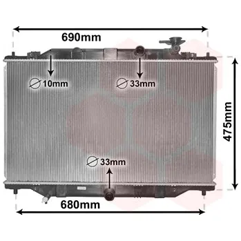 Autodíl Chladič, chlazení motoru VAN WEZEL 27002272