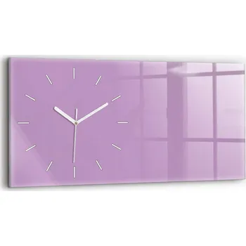 Hodiny Nástěnné hodiny kulatý dekorativní klasické kuchyňské 60x30 cm, lila barva