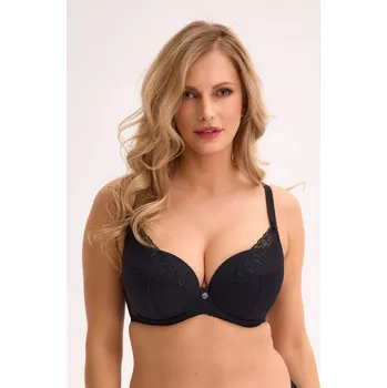 Podprsenka Gaia podprsenka s kosticemi, vyztužená, černá, velikost 65G