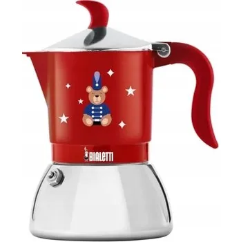 Moka konvice BIALETTI Moka konvička FIAMMETTA INDUKCE JOYFUL CHRISTMAS ČERVENÁ 2tz