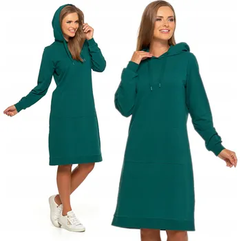 Dámské šaty Šaty Dámské Teplákové s Kapsami Elastické Módní MORAJ L