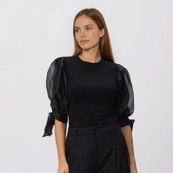 Dámská halenka Reserved - Halenka s vysokým podílem modalu - černý - 583GA-99X - 583GA-99X-L