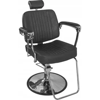 Kadeřnické křeslo Kadeřnické/Barberské křeslo Beauty System umělá kůže černé