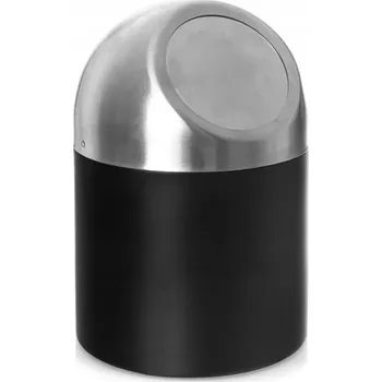 Odpadkový koš Odpadkový koš koupelnový ocelový BLACK 1,2 l
