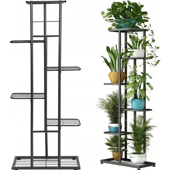 Květináč Držák Na Květináč kovový 6-úrovňový, patrový stojan na květináče, rostliny, květiny