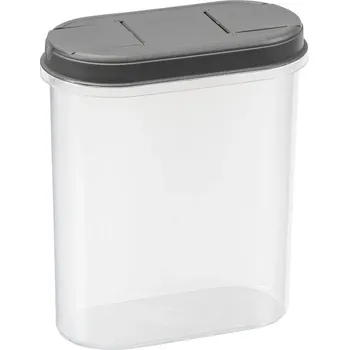 Dóza na potraviny Nádoba s dávkovačem na sypké produkty cukr krupice a mouku 2,4L Plast Team