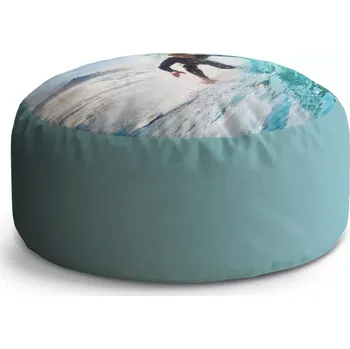 Taburet Sablio Taburet Circle Surfař na vlně: 38x48 cm