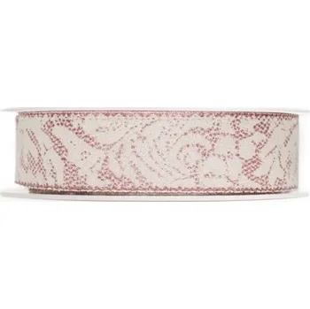 Stuha Potištěná krajková stuha 20mm x 18m