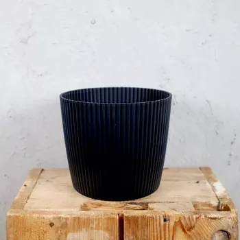 Květináč Prosperplast plastový květináč Milly round antracit Ø 19 cm