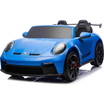 Dětské elektrovozidlo Beneo Elektrické autíčko Porsche 911GT3 24V 4x4, modré, dvojité sedadlo, 2,4GHz dálkové ovládání, USB/AUX vstup, 200W motory, odpružení, lithiová baterie, LED světla vpředu a vzadu, ORIGINÁLNÍ licence