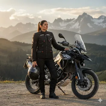 Moto bunda Clover Dámská bunda na motorku Savana WP Black - Velikost M