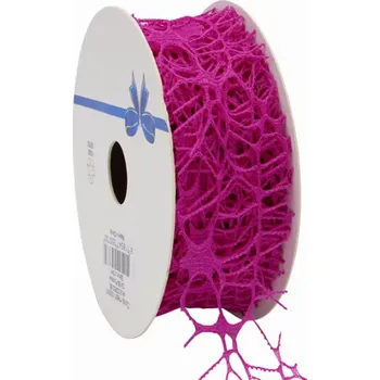 Stuha Pavučinová stuha Coral 38 mm x 10 m fuchsiová