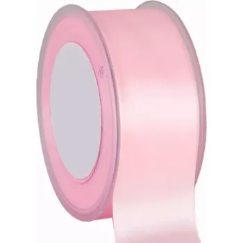 Stuha Oboustranná saténová stuha 38 mm x 25 m růžová