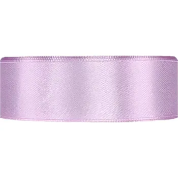 Stuha Saténová stuha oboustranná 25m x 25mm jemná lila