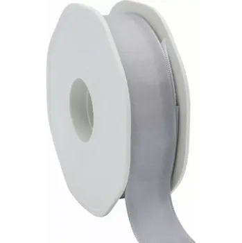 Stuha Taftová stuha s drátkem 23 mm x 20 m stříbrná