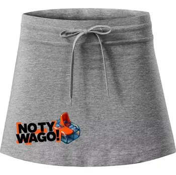 Dámská sukně No ty wago - Sportovní sukně - two in one - XS ( Tmavě šedý melír )