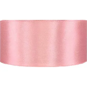 Stuha Saténová stuha oboustranná 25m x 38mm romantická růžová