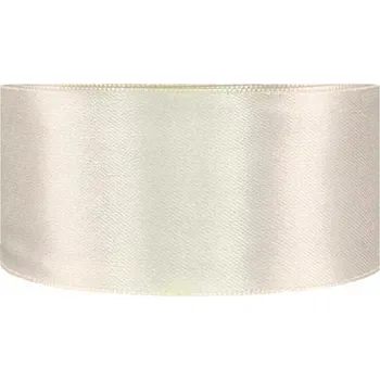 Stuha Saténová stuha oboustranná 25m x 38mm alabastrová