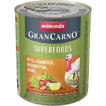 Volný čas GRANCARNO Superfoods krůta,mangold,šípky,lněný olej 800 g pro psy