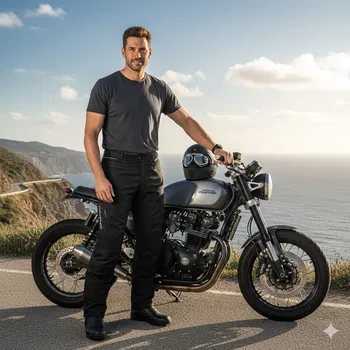 Moto kalhoty Clover Kalhoty na motorku Storm Black - Velikost 58