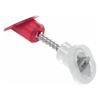 Vrut Šroubová spona pro obložkové zárubně 45° (díl červený, bílý, vrut 3,5x20mm) ELEPART