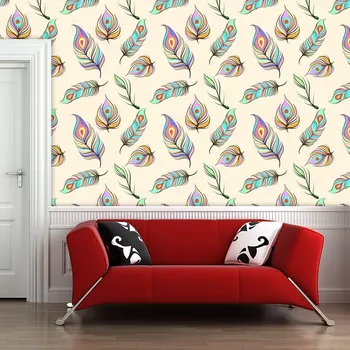 Tapeta Sablio Tapeta Paví peříčka - 125x75 cm