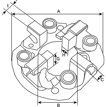 Startér Držák, uhlíkové kartáče HC-Cargo F 032 131 169