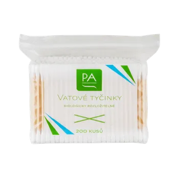 Vatová tyčinka PA vatové tyčinky ZIP 200 ks 100% bavlna + bambus