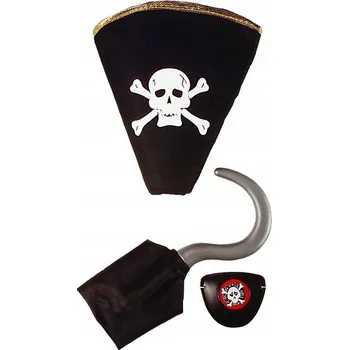 Karnevalový kostým Pirát, pirátská sada, kostým piráta/pirátky – 3 díly