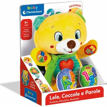 plyšák Clementoni baby interaktivní plyšová hračka plyšová hračka medvídek Medvídek Lelek 50704