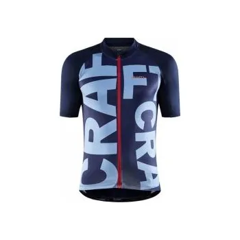 Cyklistické oblečení CRAFT ADV Endur Graphic M tmavě modrá se světle modrou 1910521-396342 M; Modrá dres + DÁREK DLE VÝBĚRU!