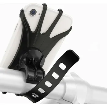 BIKEFLOW Univerzální silikonový držák telefonu kolo 4,5–7’’ NO SIZE ČERNÁ