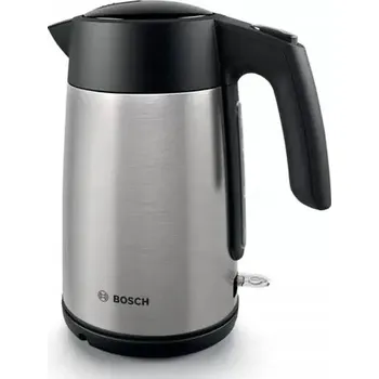 Rychlovarná konvice Rychlovarná konvice Bosch TWK7L460 2400 W, 1,7 l, stříbrná/šedá