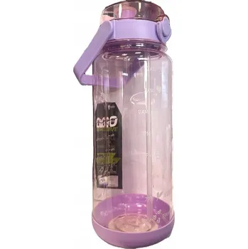 Láhev Go Active Lahev Na Pití XXL Motivační s odměrkou 2 L Fialová