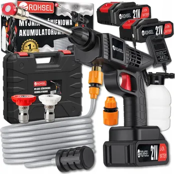 Vysokotlaký čistič AKUMULÁTOROVÁ TLAKOVÁ MYČKA NA ZAHRADU, OKNA A DLAŽBU, SADA POWER