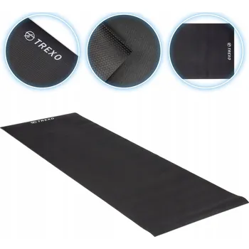podložka na cvičení Měkká PROTISKLUZOVÁ podložka na cvičení jógy TREXO tréninková 6 mm
