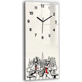 Hodiny Nástěnné hodiny Wallfluent černé 30 cm