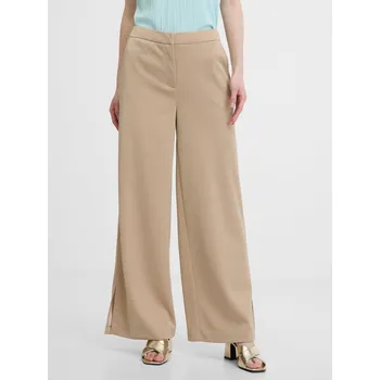 Orsay Béžové dámské široké kalhoty - Dámské Orsay hnědá 2850734