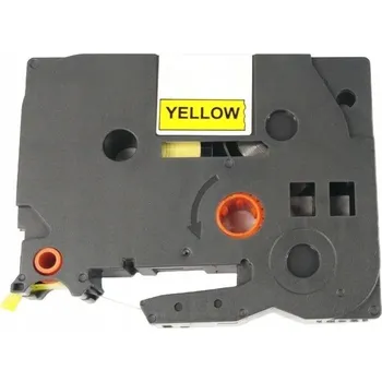 Pásek do tiskárny Allprint pro Brother TZE-651, TZ-651, 24mm x 8m, černý tisk / žlutý podklad